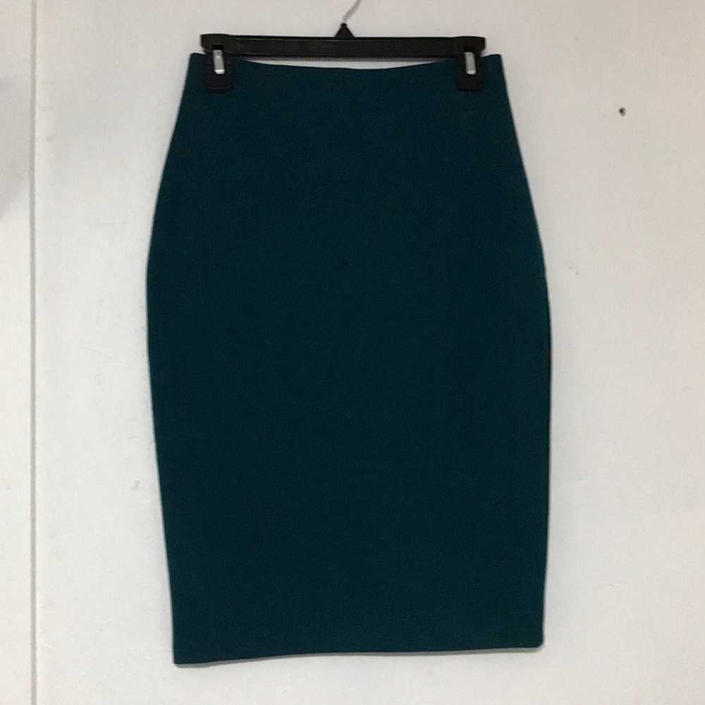 Teal Knee Length Pencil skirt